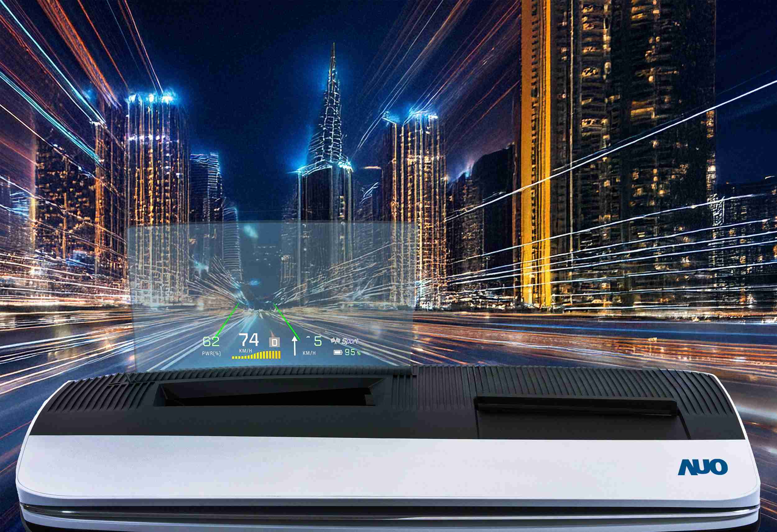 彩运网推出13吋Micro LED抬头显示器，，，提供高入眼亮度、、、、高色彩饱和度的显示质量，，在阳光下或黑暗中都清晰可见，，并利用Micro LED模块体积小的优势，，，解决车用空间有限的痛点